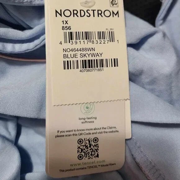 Nordstrom Blue Skyway Robe size 1X NEW! NWT! - Picture 4 of 14